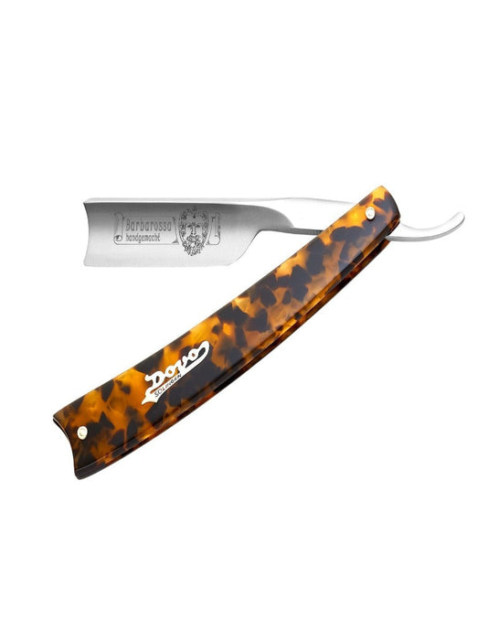 Dovo - "Barbarossa" Straight Razor, Imitation Tortoise Shell Handle, Spanish Point 5/8"
