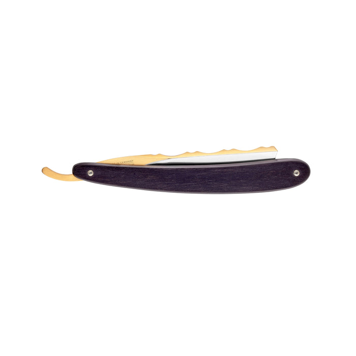 Dovo - "Bergischer Löwe" Straight Razor, Ebony Wood Handle, Spanish Point, 6/8"
