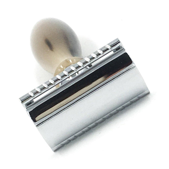Parker 3 Piece Safety Razor 11R - Genuine Ox Horn Handle - New England Shaving Company