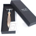 Parker 3 Piece Safety Razor 11R - Genuine Ox Horn Handle - New England Shaving Company
