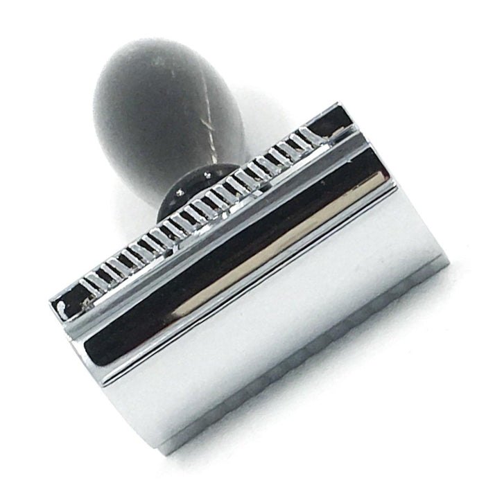Parker 3 Piece Safety Razor 12R - Genuine Buffalo Horn Handle - New England Shaving Company