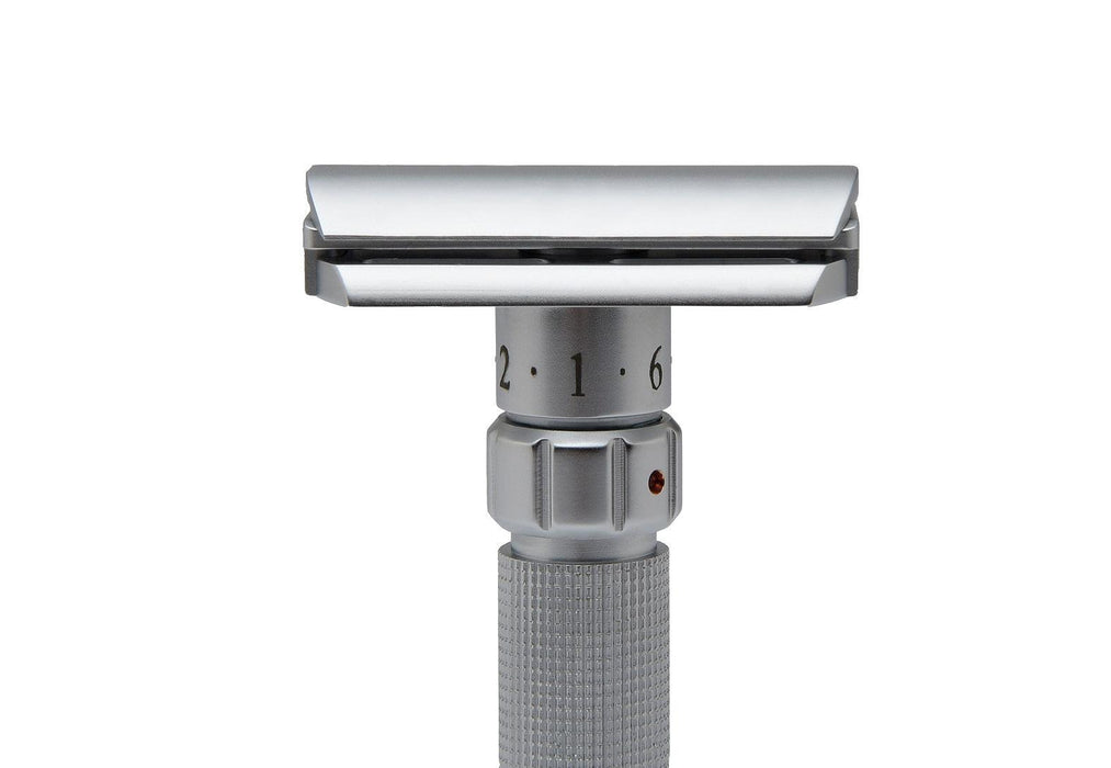 Pearl - Flexi Adjustable Safety Razor with Stand - New England Shaving Company