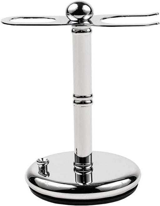 Parker - Chrome Straight Razor and Brush Stand - New England Shaving Company