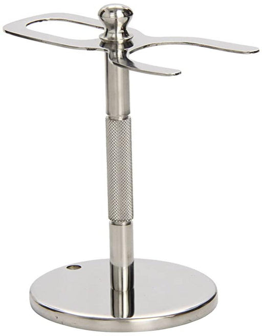 Parker - Stainless Steel Straight Razor and Brush Stand - New England Shaving Company