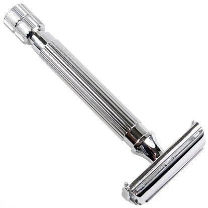 Parker - Heavyweight Butterfly Safety Razor 82R - Chrome - New England Shaving Company
