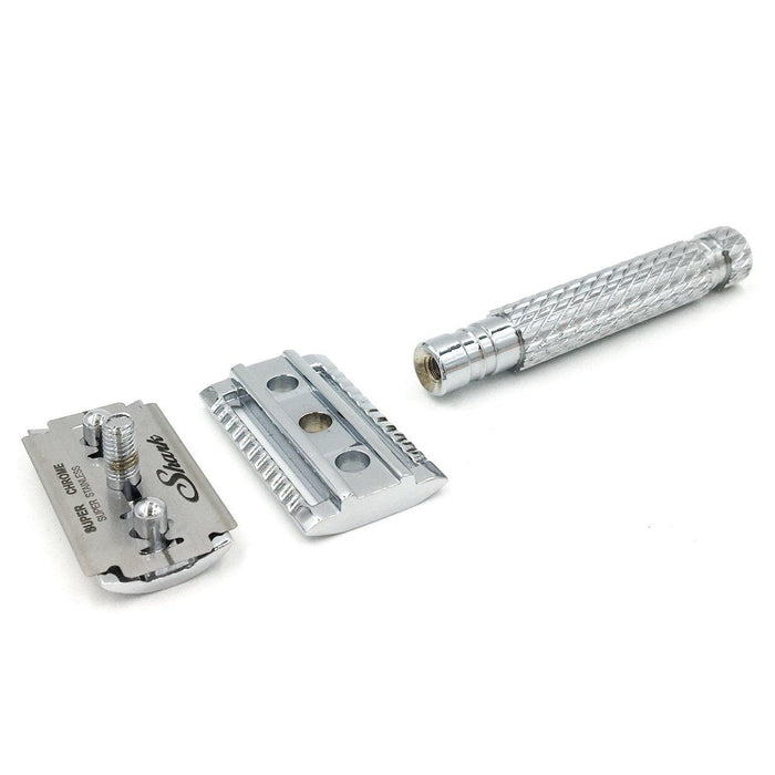 Parker - "Hefty" Safety Razor 94R - Chrome - New England Shaving Company