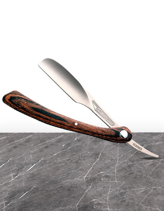 Feather - Artist Club DX Wood Straight Razor - New England Shaving Company
