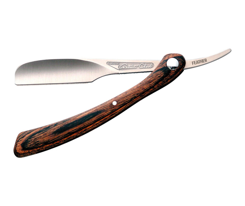 Feather - Artist Club DX Wood Straight Razor - New England Shaving Company
