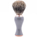 Parker - Gray and Rose Gold Handle Pure Badger Brush with Stand - New England Shaving Company