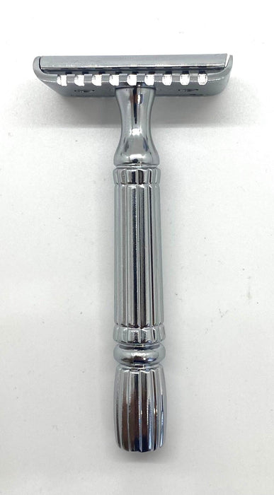 Safety Razor - Open and Closed Comb - Chrome Plated - New England Shaving Company