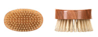 Kent - Beard Brush - Military Style - MC4 - Cherry Wood, Pure White Bristle - New England Shaving Company