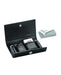 Merkur 3 Piece Travel Double Edge Safety Razor with Blades In Black Leather Case - New England Shaving Company