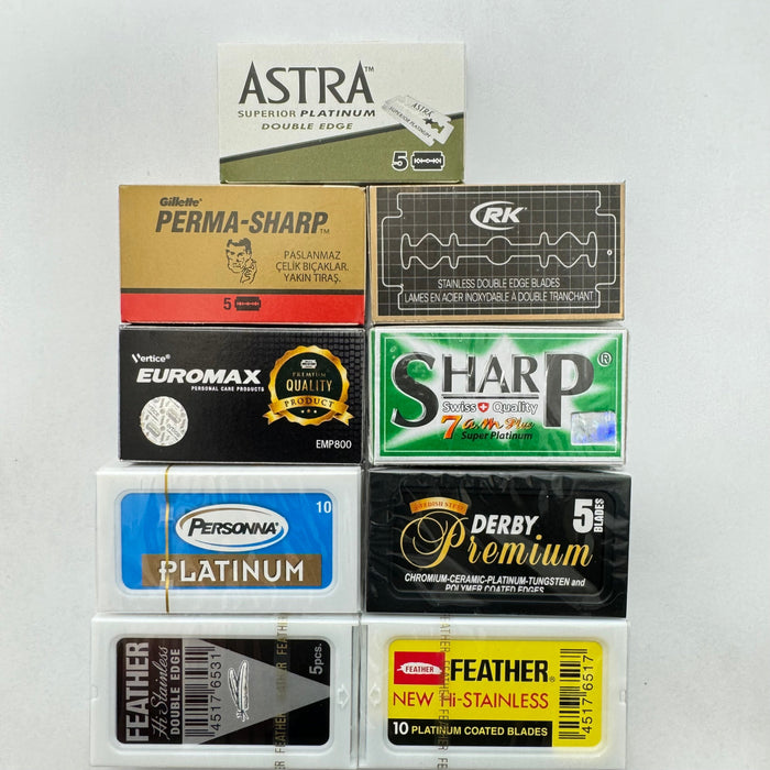 Premium Safety Razor Blade Sampler