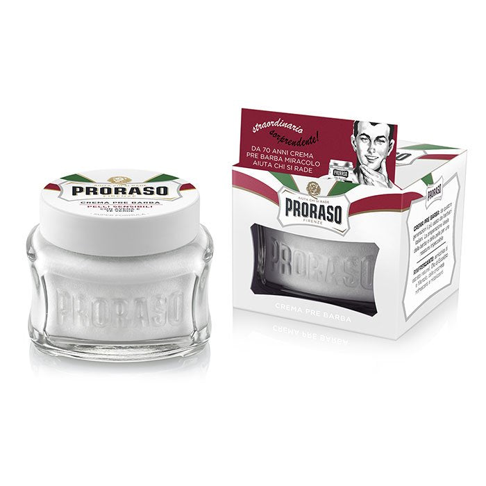 Proraso Pre Shave Cream: Sensitive - White