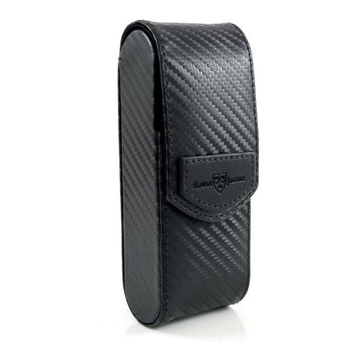 Edwin Jagger - Travel Case for Safety Razor - Carbon Fiber Texture - RT8 - New England Shaving Company