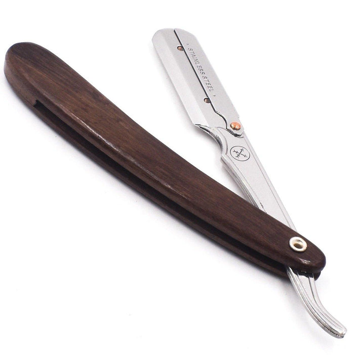 Parker - Professional Barber Razor Shavette SRDW, Sheesham Wood Handle - New England Shaving Company
