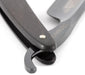 Dovo - "Bismark" Oxidized Straight Razor, Ebony Handle, Round Point, 6/8" - New England Shaving Company