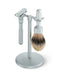 Merkur - Stand for Razor and Brush, Matt Chrome - New England Shaving Company