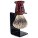 Parker - Faux Tortoise Handle Pure Badger Brush with Stand - New England Shaving Company