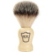 Parker - White Handle Synthetic Brush with Stand - New England Shaving Company