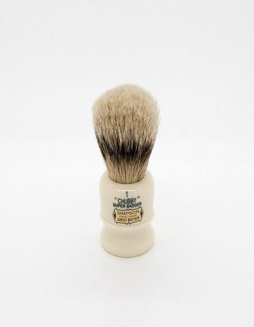 Simpson - Chubby 1 Shaving Brush, Super Badger - New England Shaving Company