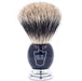 Parker - Black and Chrome Handle Pure Badger Brush with Stand - New England Shaving Company