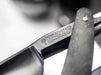Boker - Amboina Straight Razor, Black Carbon Steel, 6/8" - New England Shaving Company