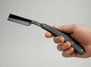 Boker - Amboina Straight Razor, Black Carbon Steel, 6/8" - New England Shaving Company