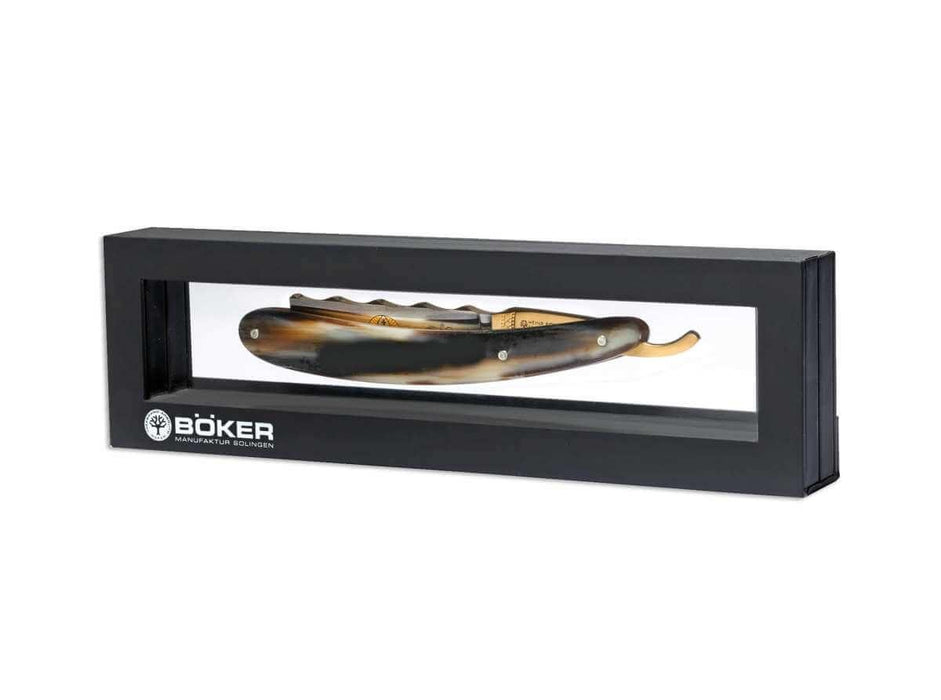 Boker - Horn, Straight Razor 7/8" - New England Shaving Company