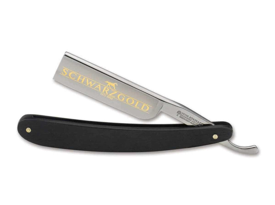 Boker - Schwarzgold Straight Razor, 6/8" - New England Shaving Company