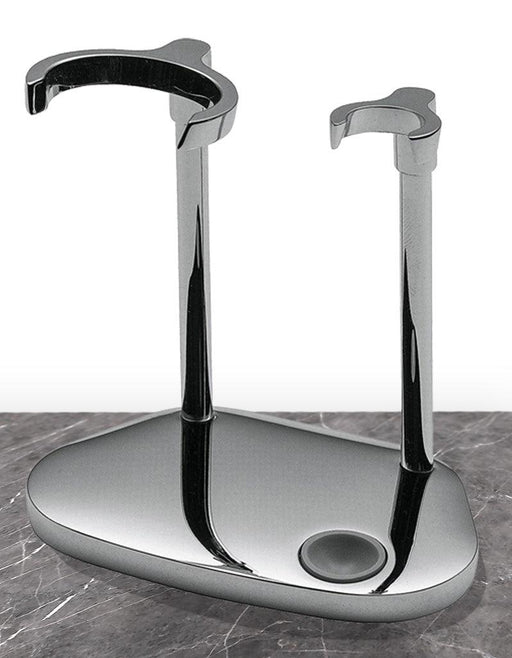 Boker - Stand for Straight Razor and Shaving Brush, Chrome - New England Shaving Company