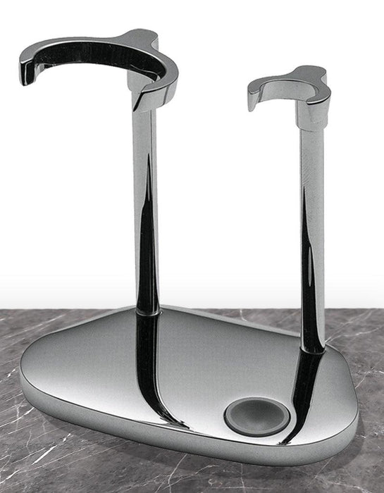 Boker - Stand for Straight Razor and Shaving Brush, Chrome - New England Shaving Company