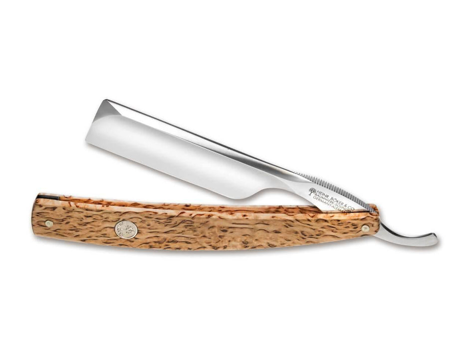 Boker - Celebrated Curly Birch Straight Razor, 6/8" - New England Shaving Company