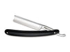 Boker - Classic Spanish Point Stainless Steel Straight Razor, Black Handle, 5/8" - New England Shaving Company