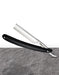 Boker - Classic Spanish Point Stainless Steel Straight Razor, Black Handle, 5/8" - New England Shaving Company