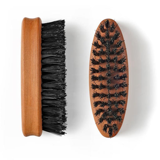 Vielong Small Oval Pocket Beard Brush 7.5 cm - New England Shaving Company