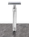 Edwin Jagger - DE89LBL Lined Chrome Safety Razor - New England Shaving Company