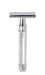 Edwin Jagger - DE89LBL Lined Chrome Safety Razor - New England Shaving Company