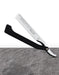 Dovo - Shavette Straight Razor, Silver with Black Handle - New England Shaving Company