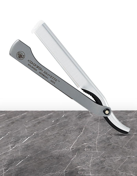 Dovo - Shavette Straight Razor - Stainless Handle - New England Shaving Company