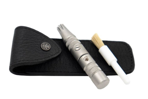 Dovo - Klipette Nose and Ear Hair Trimmer in Black Cow Leather - New England Shaving Company