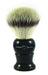 Edwin Jagger - 3EJ286SYNST English Shaving Brush, Imitation Ebony with Synthetic Silver Tip Fiber, Large - New England Shaving Company