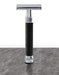 Edwin Jagger - DE3DBC15 3D Diamond Effect Black Chrome Handle Double Edge Safety Razor - New England Shaving Company