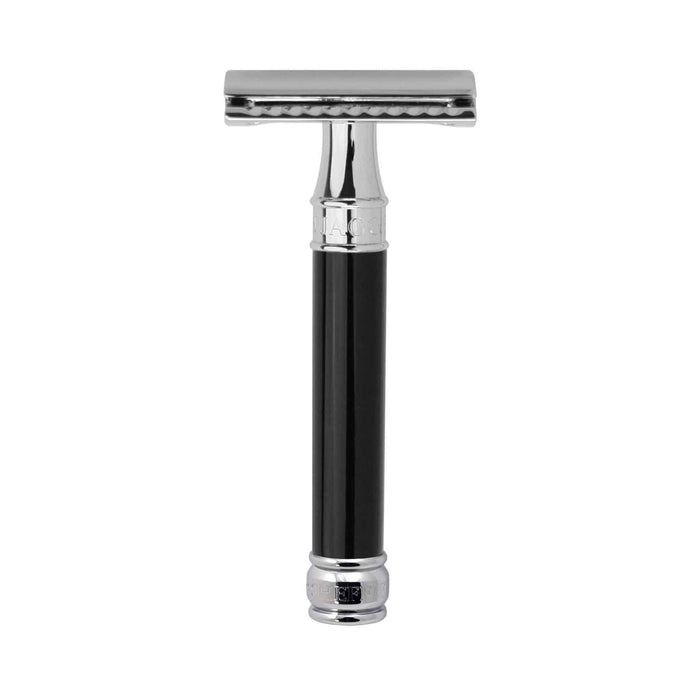 Edwin Jagger - DE86 Double Edge Safety Razor, Black - New England Shaving Company