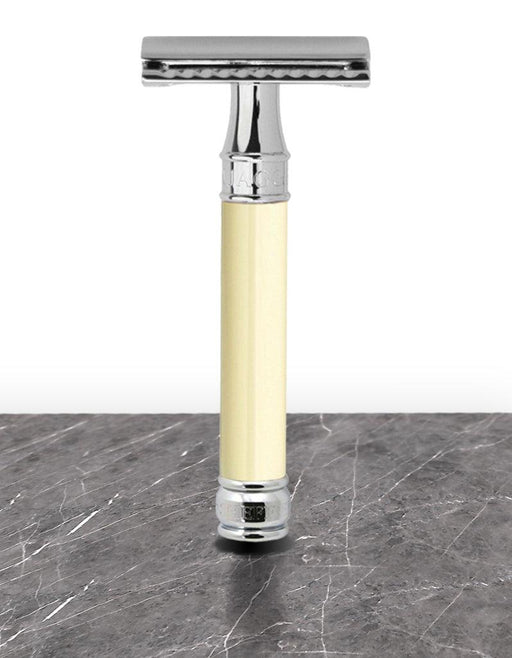 Edwin Jagger - DE87 Double Edge Safety Razor, Ivory - New England Shaving Company