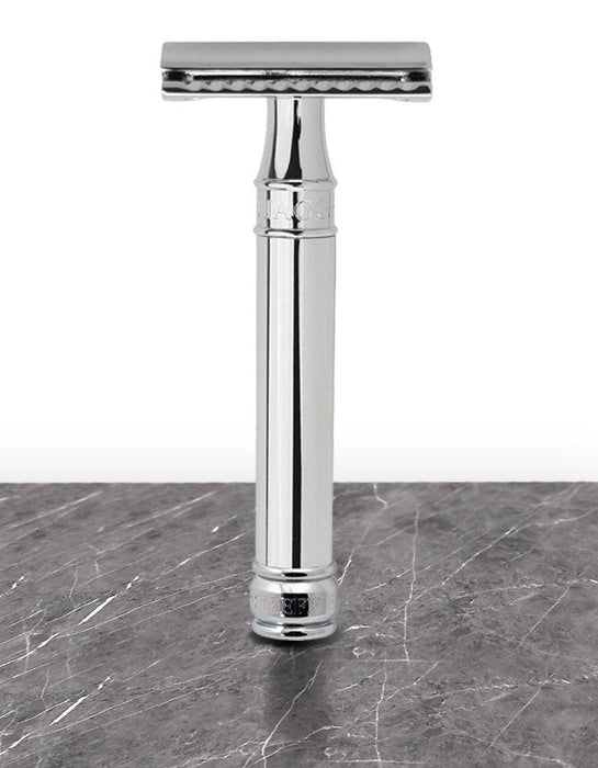 Edwin Jagger - DE89 Double Edge Safety Razor, Chrome - New England Shaving Company