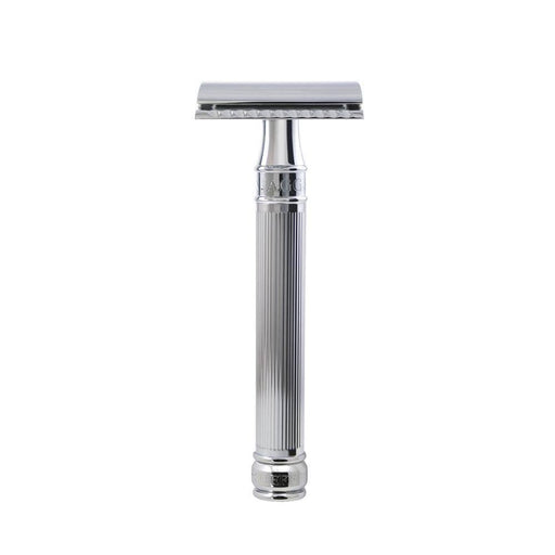 Edwin Jagger - DEL89LI Chrome Long Handle Double Edge Safety Razor - New England Shaving Company