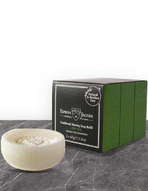 Edwin Jagger - Shaving Soap Triple Pack - Aloe Vera - New England Shaving Company