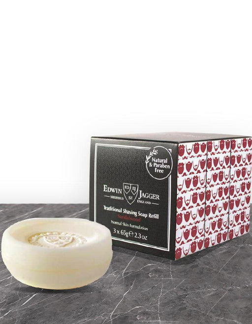 Edwin Jagger - Shaving Soap Triple Pack - Sandalwood - New England Shaving Company