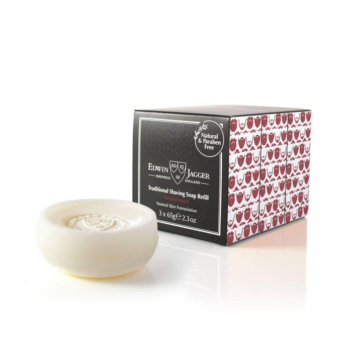 Edwin Jagger - Shaving Soap Triple Pack - Sandalwood - New England Shaving Company